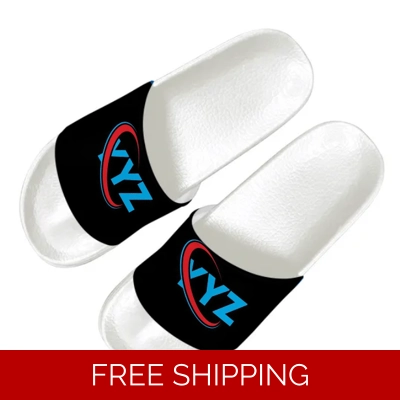 Le Studio YYZ Custom Slide Sandals Shoes White